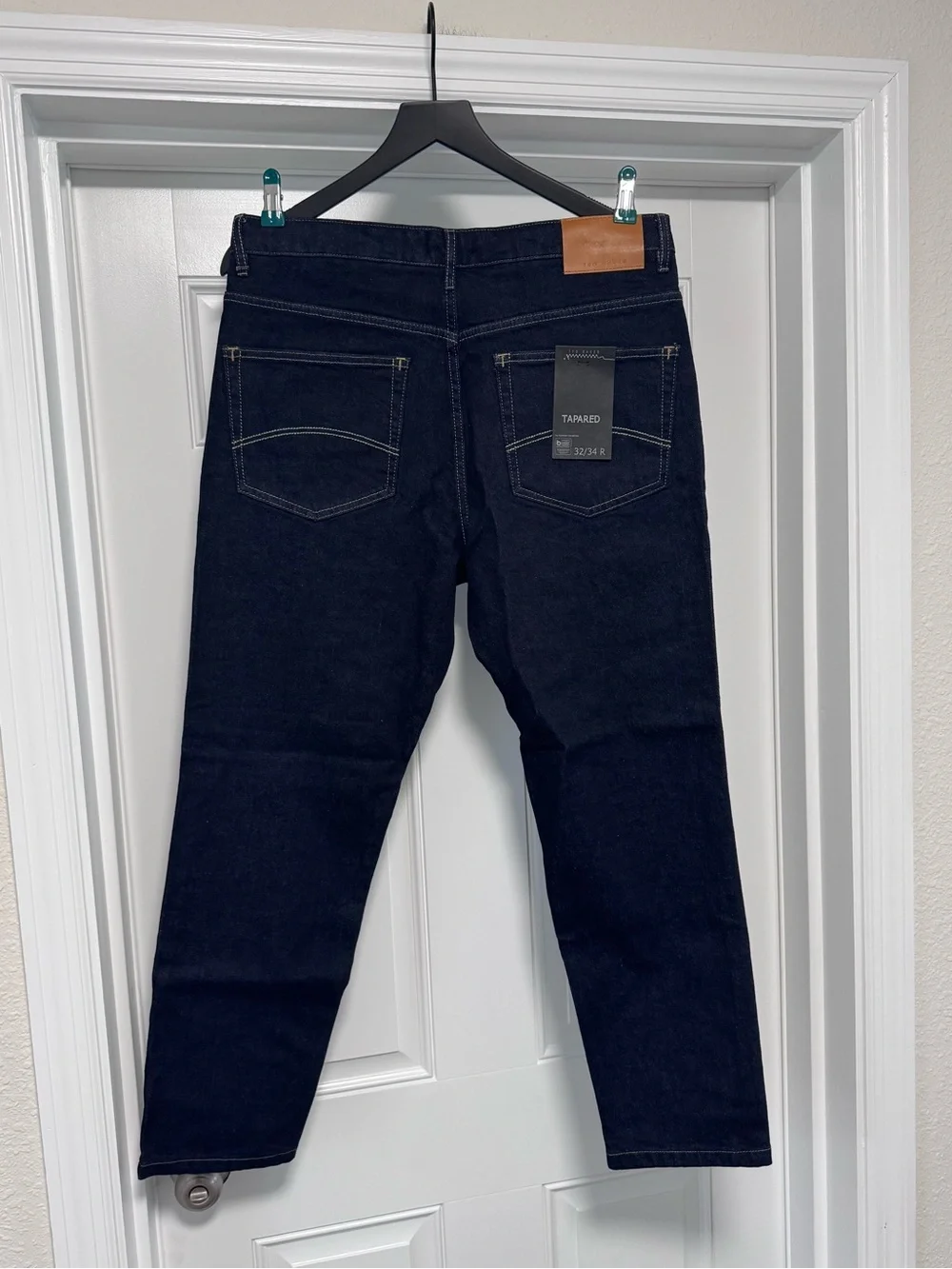Ted Baker Dyllon Tapered Fit Stretch Jeans Dark Blue Mens Size 34R New With Tags